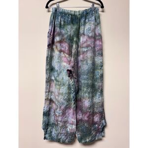 CYNTHIA ASHBY Milo Pant in Blue/Purple/Green Tie Dye, Sz M